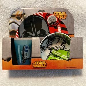 Disney Star wars Kids 3 Piece Dinner set  NEW